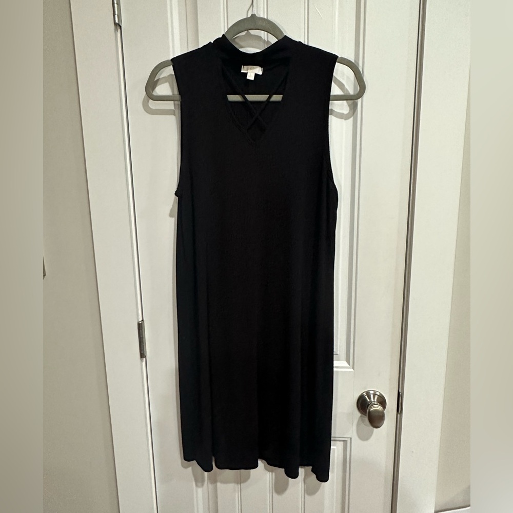 Charming Charlie Criss Cross V Neck Dress, Size L